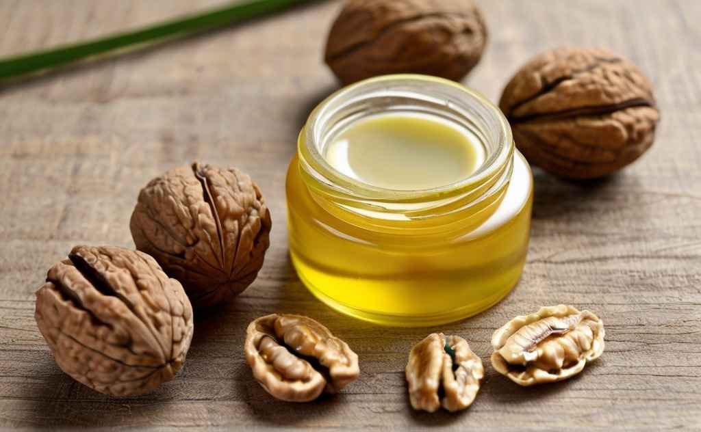 Walnut oil for skin whitening