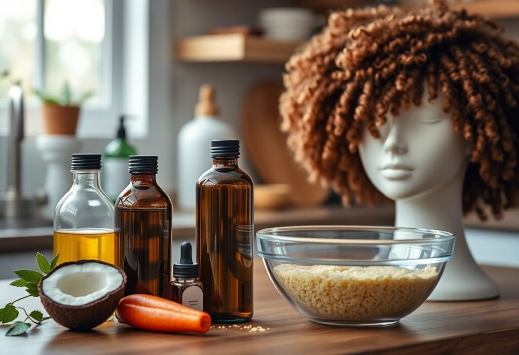 make hair oil for curly hair